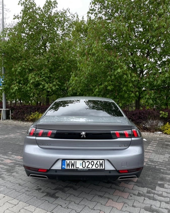 Peugeot 508 cena 62000 przebieg: 208000, rok produkcji 2019 z Warszawa małe 67